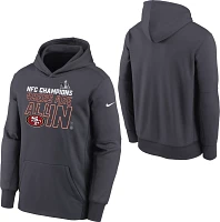 Nike Youth 2024 NFC Conference Champions San Francisco 49ers Locker Room Hoodie