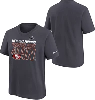 Nike Youth 2024 NFC Conference Champions San Francisco 49ers Locker Room T-Shirt