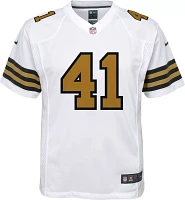 Nike Youth New Orleans Saints Alvin Kamara #41 White Game Jersey