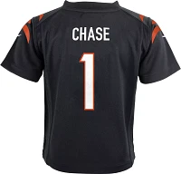 Nike Toddler Cincinnati Bengals Ja'Marr Chase #1 Black Game Jersey