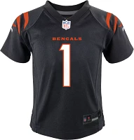 Nike Toddler Cincinnati Bengals Ja'Marr Chase #1 Black Game Jersey