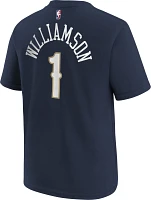 Nike Youth New Orleans Pelicans Zion Williamson #1 Navy T-Shirt