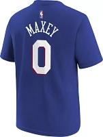 Nike Youth Philadelphia 76ers Tyrese Maxey #0 Blue T-Shirt