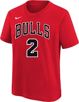 Nike Youth Chicago Bulls Lonzo Ball #2 Red T-Shirt