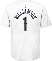 Nike Youth New Orleans Pelicans Zion Williamson #1 White T-Shirt