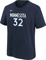 Nike Youth Minnesota Timberwolves Karl-Anthony Towns #32 Navy T-Shirt