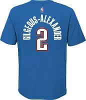 Nike Youth Oklahoma City Thunder Shai Gilgeous-Alexander #2 Blue Icon T-Shirt