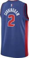 Nike Youth Detroit Pistons Cade Cunningham #2 Blue Dri-FIT Swingman Jersey