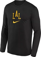 Nike Youth 2023-24 City Edition Los Angeles Lakers Program Long Sleeve T-Shirt