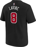 Nike Youth 2023-24 City Edition Chicago Bulls Zach LaVine #8 Black T-Shirt