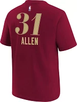 Nike Youth 2023-24 City Edition Cleveland Cavaliers Jarrett Allen #31 Red T-Shirt