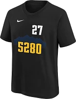 Nike Youth 2023-24 City Edition Denver Nuggets Jamal Murray #27 Black T-Shirt