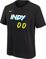 Nike Youth 2023-24 City Edition Indiana Pacers Bennedict Mathruin #00 Black T-Shirt