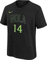 Nike Youth 2023-24 City Edition New Orleans Pelicans Brandon Ingram #14 Black T-Shirt