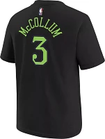 Nike Youth 2023-24 City Edition New Orleans Pelicans CJ McCollum #3 Black T-Shirt