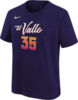 Nike Youth 2023-24 City Edition Phoenix Suns Kevin Durant #35 Black T-Shirt