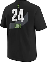 Nike Youth Seattle Storm Black Jewell Loyd #24 Rebel T-Shirt