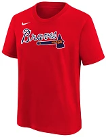 Nike Youth Atlanta Braves Ronald Acuña Jr. #13 Red T-Shirt