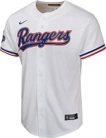 Nike Youth Texas Rangers 2024 Gold Collection Adolis García #53 White Cool Base Jersey