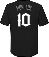 Nike Youth Chicago White Sox Yoán Moncada #10 Black T-Shirt