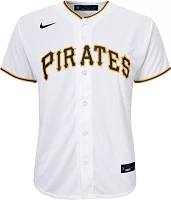 Nike Youth Pittsburgh Pirates Ke'Bryan Hayes #13 White Replica Jersey