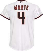 Nike Youth Arizona Diamondbacks Ketel Marte #4 White Cool Base Jersey