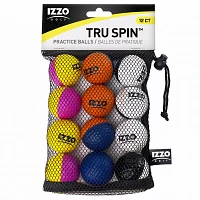 Izzo Tru-Spin Practice Golf Balls - 12 Pack