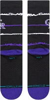 Stance Colorado Rockies Black Chalk Crew Sock