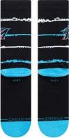 Stance Miami Marlins Black Chalk Crew Sock