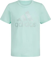 adidas Girls' Sparkle Short Sleeve T-Shirt