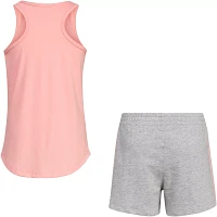 adidas Girls' Tank & French Terry Short Set