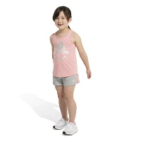 adidas Girls' Tank & French Terry Short Set