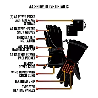 ActionHeat Men's AA Battery Heated Gloves