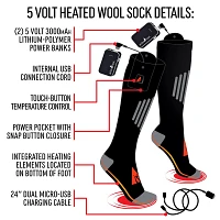 ActionHeat Adult 5V Wool Battery Heated Socks