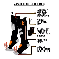 ActionHeat Wool AA Battery Heated Socks