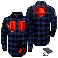 ActionHeat Men's 5V Battery Heated Flannel Work Shirt