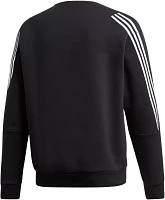 adidas Men's Eastern Washington Eagles Black 3-Stripe Crew Pullover Sweatshirt