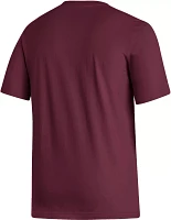 adidas Men's Chicago Maroons  Maroon Amplifier T-Shirt