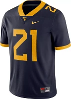 Nike Men's West Virginia Mountaineers #21 Blue Dri-FIT Game Football Jersey