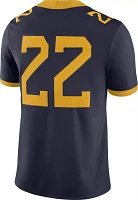 Nike Men's West Virginia Mountaineers #22 Blue Dri-FIT Game Football Jersey