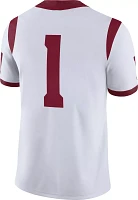 Nike Men's USC Trojans #1 White Dri-FIT Game Football Jersey