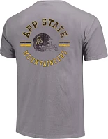 Image One Men's Appalachian State Mountaineers Grey Helmet Arch T-Shirt