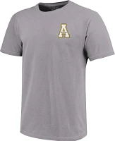 Image One Men's Appalachian State Mountaineers Grey Helmet Arch T-Shirt