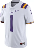 Nike Men's LSU Tigers #1 Dri-Fit Limited Home Football White Jersey