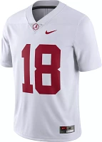 Nike Men's Alabama Crimson Tide #18 White Dri-FIT Limited Football Jersey