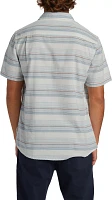 Quiksilver Men's Oxford Stripe Classic Short Sleeve Woven Shirt