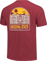 Image One Men's Arizona State Sun Devils Maroon Campus Arch T-Shirt