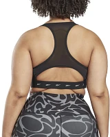 Reebok Women's Plus Size Lux Vector Racer Sports Bra