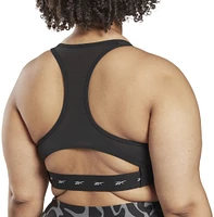 Reebok Women's Plus Size Lux Vector Racer Sports Bra