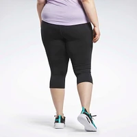 Reebok Women's Workout Ready Basic Capri Leggings (Plus Size)